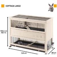 Клетка Ferplast Cottage Large 57094200 - Превью изображения №2 — Интернет-магазин ПроЗаказ