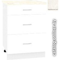 Кортекс-мебель Корнелия Лира НШ60р3ш (белый/королевский опал)