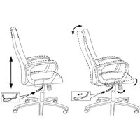 Офисное кресло Бюрократ CH-808AXSN/#B 3C11 (черный) - Превью изображения №6 — Интернет-магазин ПроЗаказ