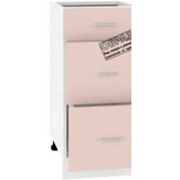 Шкаф напольный Кортекс-мебель Корнелия Лира НШ40р3ш без столешницы (оникс) - Превью изображения №3 — Интернет-магазин ПроЗаказ