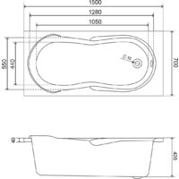 Ванна Lauter Celeste 150x70 21060050 - Превью изображения №11 — Интернет-магазин ПроЗаказ