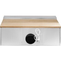 Кухонная вытяжка Elikor Фарм 90H-650-E3D (нержавеющая сталь/дуб неокрашенный) - Превью изображения №5 — Интернет-магазин ПроЗаказ