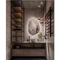 Зеркало EMZE Led 55x80 LED.NF.55.80.4K (с подсветкой, бесконтактное включение) - Превью изображения №2 — Интернет-магазин ПроЗаказ