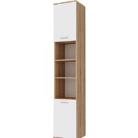 Памир Италия П-400 комбинированный (дуб сонома/белый глянец)