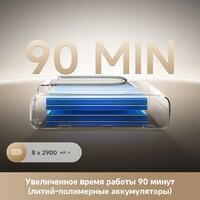 Пылесос Dreame R20 CE VRV60F (евровилка, серый) - Превью изображения №11 — Интернет-магазин ПроЗаказ