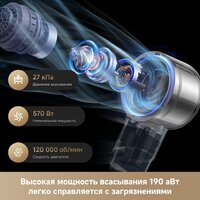Пылесос Dreame R20 CE VRV60F (евровилка, серый) - Превью изображения №17 — Интернет-магазин ПроЗаказ