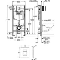Унитаз подвесной Lauter Vortex 2110830 + GROHE Rapid SL 38772001 с кнопкой (прямоугольная, хром) - Превью изображения №25 — Интернет-магазин ПроЗаказ