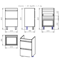  Misty Енисей - 50 Тумба с 2 ящ. - Э-Ени01050-0112Я - Превью изображения №5 — Интернет-магазин ПроЗаказ