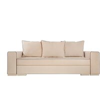 Диван Krones Цезарь 4 (велюр, бежевый/коричневый) - Превью изображения №2 — Интернет-магазин ПроЗаказ