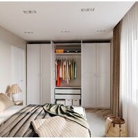 Шкаф распашной Mio Tesoro Макс 2 двери 2.06.01.030.1 (белый) - Превью изображения №7 — Интернет-магазин ПроЗаказ