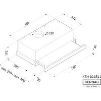 Кухонная вытяжка Kernau KTH 10.151.1 X - Превью изображения №3 — Интернет-магазин ПроЗаказ