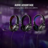 Наушники Corsair HS35 v2 (черный/красный) - Превью изображения №2 — Интернет-магазин ПроЗаказ