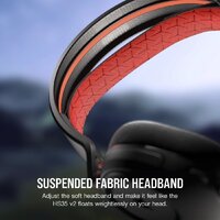 Наушники Corsair HS35 v2 (черный/красный) - Превью изображения №6 — Интернет-магазин ПроЗаказ