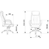Офисное кресло Бюрократ T-9922SL/BLACK (черный) - Превью изображения №5 — Интернет-магазин ПроЗаказ