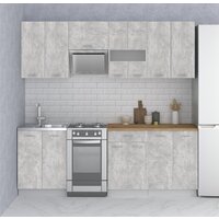 Готовая кухня Mio Tesoro Экстра-лайт 2.2 (ателье светлый/дуб бунратти) - Превью изображения №6 — Интернет-магазин ПроЗаказ