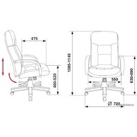Офисное кресло Бюрократ T-9908/WALNUT (черный) - Превью изображения №5 — Интернет-магазин ПроЗаказ