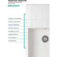 Кухонная мойка Polygran Deka 780 (белый хлопок) - Превью изображения №9 — Интернет-магазин ПроЗаказ