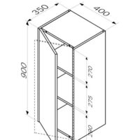  AM.PM Шкаф Func M8FCH04029WG - Превью изображения №6 — Интернет-магазин ПроЗаказ