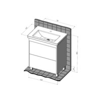  Briz Тумба напольная Риччи 70 с умывальником Фостер - Превью изображения №10 — Интернет-магазин ПроЗаказ