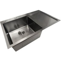 Кухонная мойка Stellar Decor S6550NB-L-D (нано черный) - Превью изображения №8 — Интернет-магазин ПроЗаказ