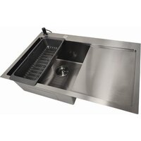 Кухонная мойка Stellar Decor S6550NB-L-D (нано черный) - Превью изображения №3 — Интернет-магазин ПроЗаказ