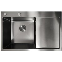 Кухонная мойка Stellar Decor S6550NB-L-D (нано черный) - Превью изображения №5 — Интернет-магазин ПроЗаказ