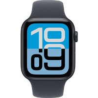 Умные часы Apple Watch SE 3 44 мм (алюминиевый корпус, полуночный/полуночный, спортивный силиконовый ремешок M/L) - Превью изображения №2 — Интернет-магазин ПроЗаказ