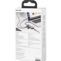 Док-станция Baseus Metal Gleam Series 8-in-1 Multifunctional Type-C HUB Docking Station CAHUB-CV0G - Превью изображения №21 — Интернет-магазин ПроЗаказ