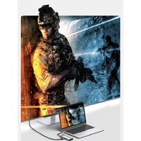 Док-станция Baseus Metal Gleam Series 8-in-1 Multifunctional Type-C HUB Docking Station CAHUB-CV0G - Превью изображения №12 — Интернет-магазин ПроЗаказ