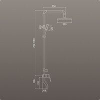 Душевая система  РМС PL7-009DK - Превью изображения №3 — Интернет-магазин ПроЗаказ