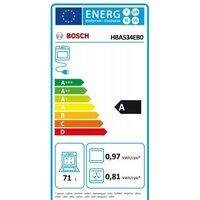 Электрический духовой шкаф Bosch HBA534EB0 - Превью изображения №5 — Интернет-магазин ПроЗаказ