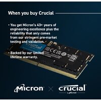Оперативная память Crucial 16ГБ DDR5 SODIMM 4800МГц CB16GS4800 - Превью изображения №3 — Интернет-магазин ПроЗаказ