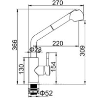 Смеситель Ledeme L76014 - Превью изображения №2 — Интернет-магазин ПроЗаказ