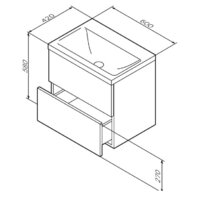  AM.PM Тумба с умывальником Gem M90FHX06022WG + M90WCC0602WG - Превью изображения №7 — Интернет-магазин ПроЗаказ