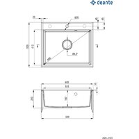Кухонная мойка Deante ZQN_T103 - Превью изображения №2 — Интернет-магазин ПроЗаказ