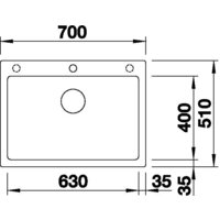 Кухонная мойка Blanco Pleon 8 527140 (мягкий белый) - Превью изображения №4 — Интернет-магазин ПроЗаказ