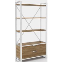 Hype Mebel Стандарт Люкс 50x200 (белый/дуб галифакс олово)