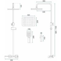 Душевая система  Rea Helix chrome REA-P6620 - Превью изображения №10 — Интернет-магазин ПроЗаказ