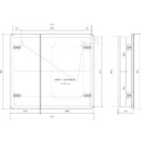  Volna Шкаф с зеркалом 80 - Превью изображения №6 — Интернет-магазин ПроЗаказ