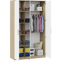 Шкаф распашной Трия Сэнди комбинированный (вяз благородный/белый) - Превью изображения №4 — Интернет-магазин ПроЗаказ