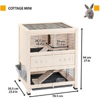 Клетка Ferplast Cottage Mini 57093900 - Превью изображения №2 — Интернет-магазин ПроЗаказ