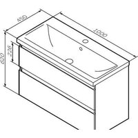  AM.PM Тумба под умывальник X-Joy M85AFHX1002WG - Превью изображения №9 — Интернет-магазин ПроЗаказ