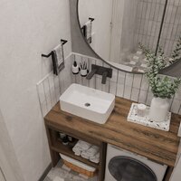  ЗОВ Тумба под умывальник Стамбул 120 S120LAW0LAWWM (аттик) - Превью изображения №3 — Интернет-магазин ПроЗаказ