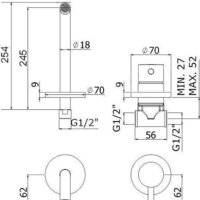 Смеситель Paffoni Light LIG007NO70 - Превью изображения №4 — Интернет-магазин ПроЗаказ