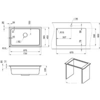 Кухонная мойка Granula KS-7303 (черный) - Превью изображения №3 — Интернет-магазин ПроЗаказ