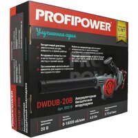 Ручная воздуходувка Profipower DWDUB-20V (с 1-им АКБ) - Превью изображения №11 — Интернет-магазин ПроЗаказ