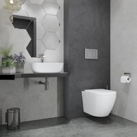 Унитаз подвесной Lauter Vortex 2110830 + GROHE Rapid SL 38721001 с кнопкой (овальная, хром) - Превью изображения №17 — Интернет-магазин ПроЗаказ