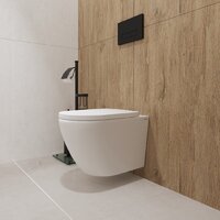 Унитаз подвесной Lauter Vortex 2110830 + GROHE Rapid SL 38721001 с кнопкой (овальная, хром) - Превью изображения №16 — Интернет-магазин ПроЗаказ