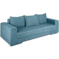 Диван Krones Цезарь 4 (велюр, джинсовый/молочный) - Превью изображения №1 — Интернет-магазин ПроЗаказ