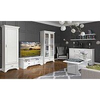 Шкаф распашной Black Red White Kentaki S320-SZF5D2S (белый) - Превью изображения №2 — Интернет-магазин ПроЗаказ